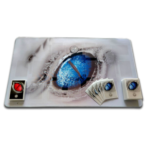 Playmay y micas para Yu-Gi-Oh con el ojo del Blue Eyes White Dragon